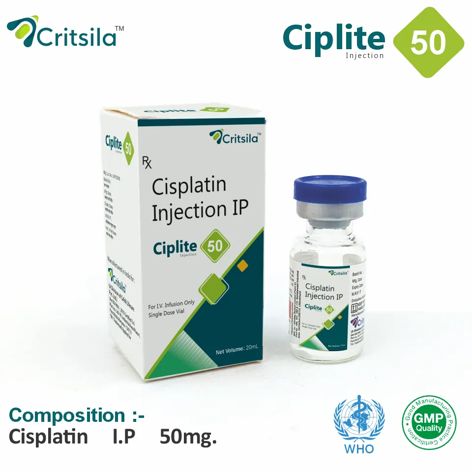 Cisplatin 50mg Injection Packaging